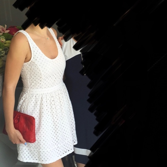 Joie White Eyelet Dress - Picture 3 of 3